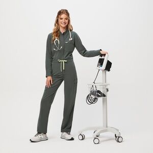 Figs Chantal Cargo Jumpsuit in Bonsai S